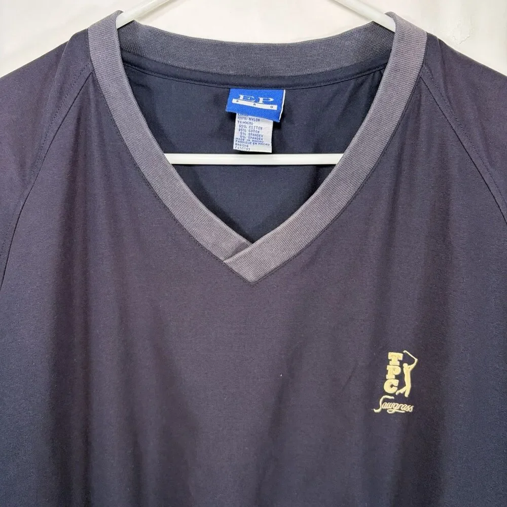 VTG EP Pro TPC Sawgrass V Neck Windbreaker Golf Pullover Jacket Womens Medium